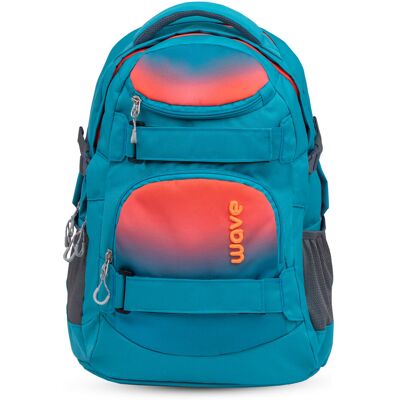 BELMIL Plecak Szkolny Wave Infinity Ombre Neon Orange And Bluebird BELMIL Plecak Szkolny Wave Infinity Ombre Neon Orange And Bluebird