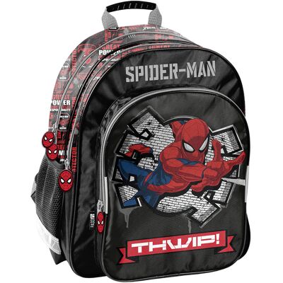 Plecak szkolny dla chłopca Sp24Mm-090, Spider-Man, czarny, Paso Plecak szkolny dla chłopca Sp24Mm-090, Spider-Man, czarny, Paso