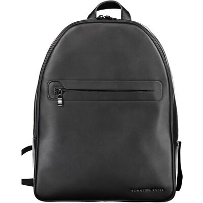 Tornister Tommy Hilfiger z Laptopem - Czarny, Regulowane Paski Tornister Tommy Hilfiger z Laptopem - Czarny, Regulowane Paski