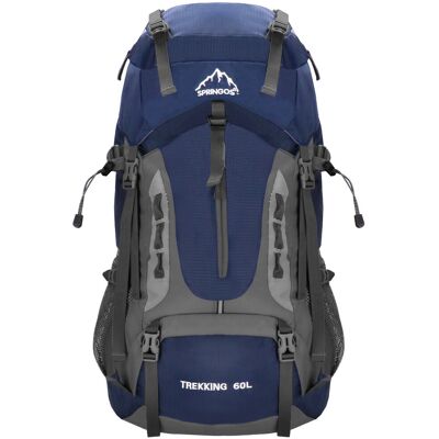 Springos Plecak trekkingowy 60 L turystyczny survival z gwizdkiem ganatowy Springos Plecak trekkingowy 60 L turystyczny survival z gwizdkiem ganatowy
