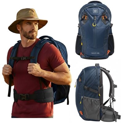 wowbag Plecak trekkingowy granatowy wyprawowy w góry wytrzymały lekki pojemny 50 L wowbag Plecak trekkingowy granatowy wyprawowy w góry wytrzymały lekki pojemny 50 L