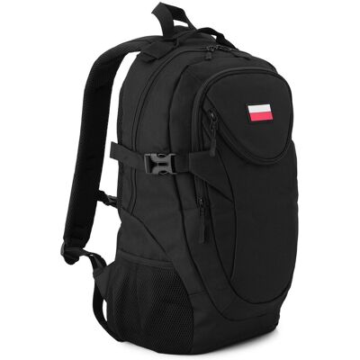 Plecak turystyczny męski czarny miejski sportowy do szkoły i pracy ZAGATTO Plecak turystyczny męski czarny miejski sportowy do szkoły i pracy ZAGATTO