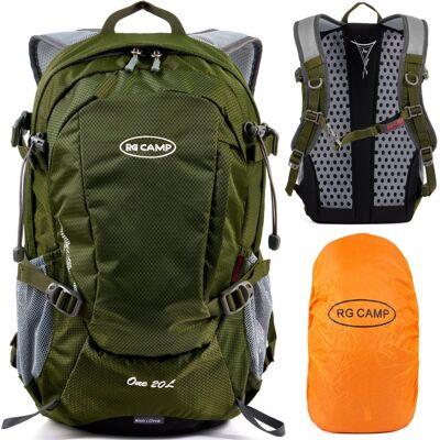 RG Camp Plecak turystyczny trekkingowy 20L górski na wycieczki w góry sportowy mały zielony RG Camp Plecak turystyczny trekkingowy 20L górski na wycieczki w góry sportowy mały zielony
