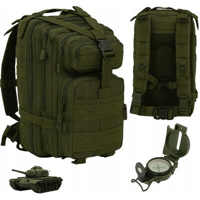 Plecak Wojskowy Khaki Taktyczny Militarny Survival Zielony 28L Anytech Plecak Wojskowy Khaki Taktyczny Militarny Survival Zielony 28L Anytech