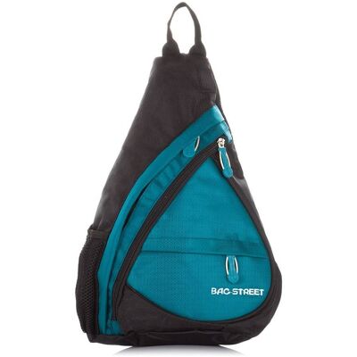 Bag Street Sportowy plecak na jedno ramię turkusowy Bag Street Sportowy plecak na jedno ramię turkusowy