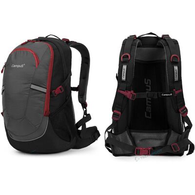 STYLOWY PLECAK CAMPUS HORTON 45l LEKKI WYGODNY SZARO-CZERWONY STYLOWY PLECAK CAMPUS HORTON 45l LEKKI WYGODNY SZARO-CZERWONY