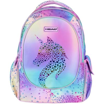 Astra Tornister szkolny dla dziewczynki, jednorożec, różowy, Head Unicorn Ombre Astra Tornister szkolny dla dziewczynki, jednorożec, różowy, Head Unicorn Ombre