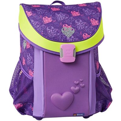 Tornister Szkolny Dla Dziewczynki, Lego Friends, Easy Hearts Fioletowy 20043-2005 Tornister Szkolny Dla Dziewczynki, Lego Friends, Easy Hearts Fioletowy 20043-2005