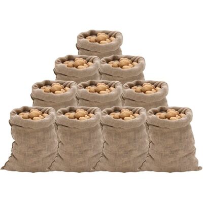 Vidaxl Worki Jutowe, 10 Szt., 60x105 Cm, 100% Juta, 220 G/m² Vidaxl Worki Jutowe, 10 Szt., 60x105 Cm, 100% Juta, 220 G/m²
