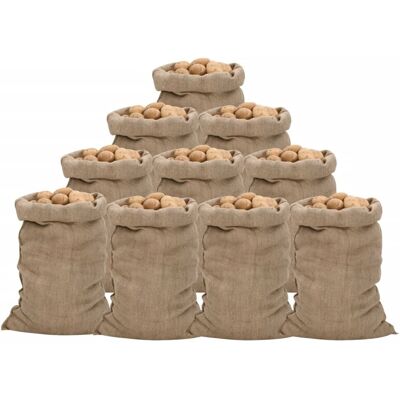 Vidaxl Worki Jutowe, 10 Szt., 60x105 Cm, 100% Juta, 340 G/m² Vidaxl Worki Jutowe, 10 Szt., 60x105 Cm, 100% Juta, 340 G/m²