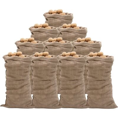 Vidaxl Worki Jutowe, 10 Szt., 65x135 Cm, 100% Juta, 220 G/m² Vidaxl Worki Jutowe, 10 Szt., 65x135 Cm, 100% Juta, 220 G/m²