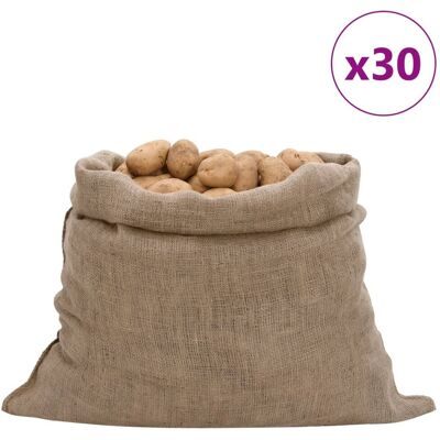 Vidaxl Worki Jutowe, 30 Szt., 100x110 Cm, 100% Juta, 220 G/m² Vidaxl Worki Jutowe, 30 Szt., 100x110 Cm, 100% Juta, 220 G/m²