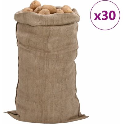 Vidaxl Worki Jutowe, 30 Szt., 65x135 Cm, 100% Juta, 340 G/m² Vidaxl Worki Jutowe, 30 Szt., 65x135 Cm, 100% Juta, 340 G/m²