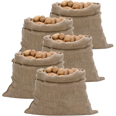 Vidaxl Worki Jutowe, 5 Szt., 100x110 Cm, 100% Juta, 220 G/m² Vidaxl Worki Jutowe, 5 Szt., 100x110 Cm, 100% Juta, 220 G/m²