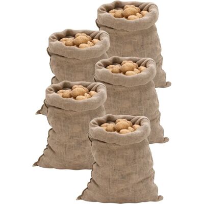 Vidaxl Worki Jutowe, 5 Szt., 60x105 Cm, 100% Juta, 220 G/m² Vidaxl Worki Jutowe, 5 Szt., 60x105 Cm, 100% Juta, 220 G/m²