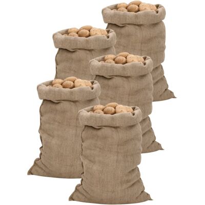 Vidaxl Worki Jutowe, 5 Szt., 60x105 Cm, 100% Juta, 340 G/m² Vidaxl Worki Jutowe, 5 Szt., 60x105 Cm, 100% Juta, 340 G/m²