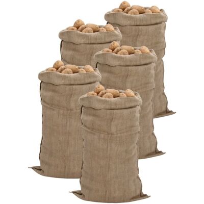 Vidaxl Worki Jutowe, 5 Szt., 65x135 Cm, 100% Juta, 340 G/m² Vidaxl Worki Jutowe, 5 Szt., 65x135 Cm, 100% Juta, 340 G/m²