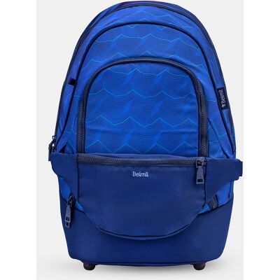 BELMIL Plecak Szkolny Premium Backpack & Fanny Pack Estate Blue, 2-Częściowy BELMIL Plecak Szkolny Premium Backpack & Fanny Pack Estate Blue, 2-Częściowy