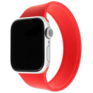 Elastyczny pasek silikonowy FIXED do Apple Watch 38/40/41mm, rozmiar S, czerwony