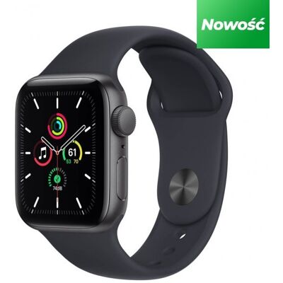 Apple Watch SE 40mm GPS Aluminium w kolorze gwiezdnej szarości z paskiem sportowym w kolorze północy Apple Watch SE 40mm GPS Aluminium w kolorze gwiezdnej szarości z paskiem sportowym w kolorze północy