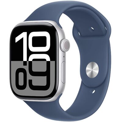Inny producent Apple Watch Series 10 (2024) GPS + Cellular 46 mm koperta aluminiowa Silver + pasek Denim Sport Band M/L Inny producent Apple Watch Series 10 (2024) GPS + Cellular 46 mm koperta aluminiowa Silver + pasek Denim Sport Band M/L