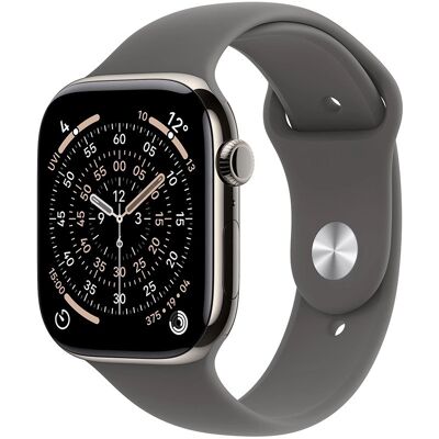 Inny producent Apple Watch Series 11 (2025) Gps + Cellular 42mm Koperta Tytanowa Natural + Pasek Stone Grey Sport Band S/m Inny producent Apple Watch Series 11 (2025) Gps + Cellular 42mm Koperta Tytanowa Natural + Pasek Stone Grey Sport Band S/m