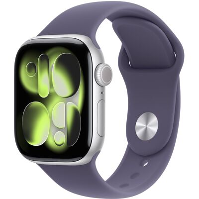 Apple Watch Series 11 GPS 42mm Silver Aluminium Case with Purple Fog Sport Band - M/L,Model A3331 Apple Watch Series 11 GPS 42mm Silver Aluminium Case with Purple Fog Sport Band - M/L,Model A3331