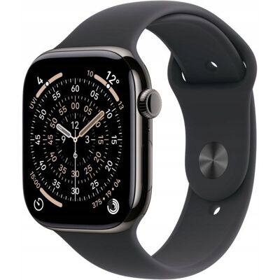 Apple Watch Series 11 GPS + Cellular 42mm Aluminiowa Koperta z Czarnym Paskiem Sportowym Apple Watch Series 11 GPS + Cellular 42mm Aluminiowa Koperta z Czarnym Paskiem Sportowym