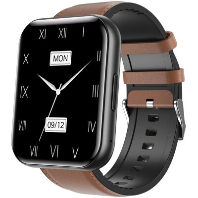 Bemi SmartWatch Exo Czarny + Pasek Skórzany Jasnobrązowy Bemi SmartWatch Exo Czarny + Pasek Skórzany Jasnobrązowy