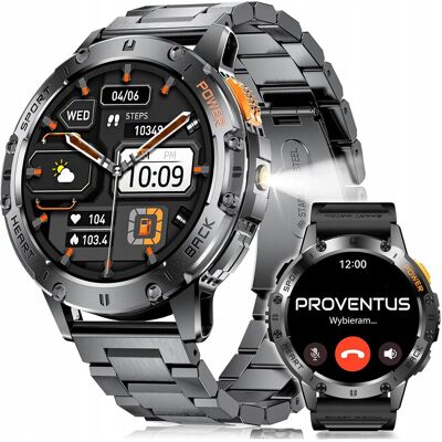 Proventus PL CZARNY SMARTWATCH ZEGAREK MĘSKI AMOLED LATARKA ROZMOWY POMIARY SPORT PL Proventus PL CZARNY SMARTWATCH ZEGAREK MĘSKI AMOLED LATARKA ROZMOWY POMIARY SPORT PL