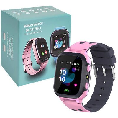 Denmen Kid's Różowy Smartwatch GPS SOS Telefon Denmen Kid's Różowy Smartwatch GPS SOS Telefon