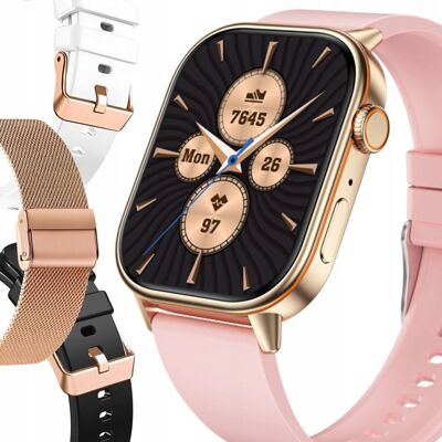 Angelo Watches Elegancki Smartwatch Damski Angelo Terra GPS Rozmowy + 3 Paski Bransoleta Zestaw na Prezent Kolekcja 2025 Angelo Watches Elegancki Smartwatch Damski Angelo Terra GPS Rozmowy + 3 Paski Bransoleta Zestaw na Prezent Kolekcja 2025
