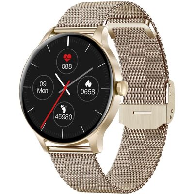 Garett Electronics Classy Złoty Stal Smartwatch - Sport i Fitness Garett Electronics Classy Złoty Stal Smartwatch - Sport i Fitness