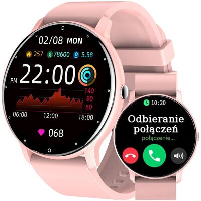 Gravity zegarek damski ASPERIA SMARTWATCH DLA KOBIETY PULSOMETR PL MENU + Dedykowany kabel ładujący dla Smartwatch Gravity zegarek damski ASPERIA SMARTWATCH DLA KOBIETY PULSOMETR PL MENU + Dedykowany kabel ładujący dla Smartwatch