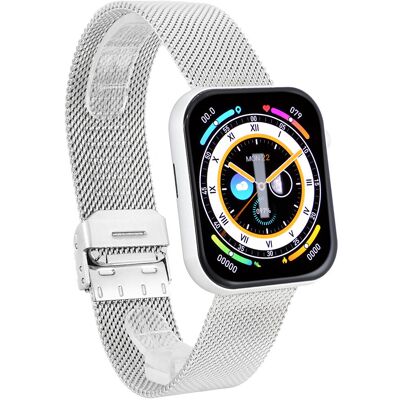 Hagen Smartwatch Hb51 Srebrny Srebrna Siatka+ Czarny Silikon Pomiary Cukru Hagen Smartwatch Hb51 Srebrny Srebrna Siatka+ Czarny Silikon Pomiary Cukru
