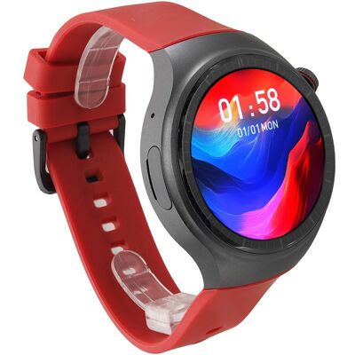 Hagen Smartwatch Hk4-Czarno Czerwony Silikon Hagen Smartwatch Hk4-Czarno Czerwony Silikon