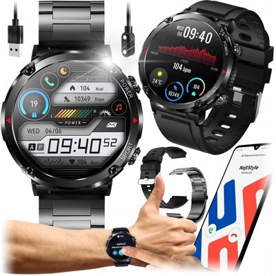 JG Smart zegarek męski SMARTWATCH MĘSKI ROZMOWY POLSKIE MENU JGS-K62 + 3 inne produkty JG Smart zegarek męski SMARTWATCH MĘSKI ROZMOWY POLSKIE MENU JGS-K62 + 3 inne produkty