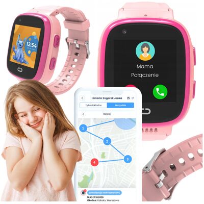 Locon Watch Video — Wielofunkcyjny Smartwatch dla dzieci z funkcją wideorozmowy, GPS i nielimitowanymi minutami na połączenia Locon Watch Video — Wielofunkcyjny Smartwatch dla dzieci z funkcją wideorozmowy, GPS i nielimitowanymi minutami na połączenia