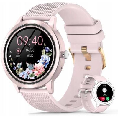 Inny producent Nendefin Smartwatch – Wielofunkcyjny smartwatch z Bluetooth pudrowy róż Inny producent Nendefin Smartwatch – Wielofunkcyjny smartwatch z Bluetooth pudrowy róż