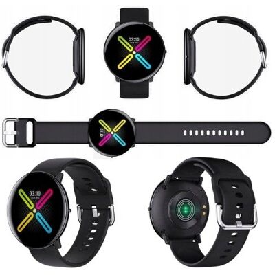 Nowoczesny Smartwatch Zegarek Sportowy Pulsometr Krokomierz Dm118 Czarny Nowoczesny Smartwatch Zegarek Sportowy Pulsometr Krokomierz Dm118 Czarny