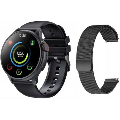 Nowy Smartwatch GlacierX Aura Black + Bransoleta mesh GX-AC60 BM Nowy Smartwatch GlacierX Aura Black + Bransoleta mesh GX-AC60 BM