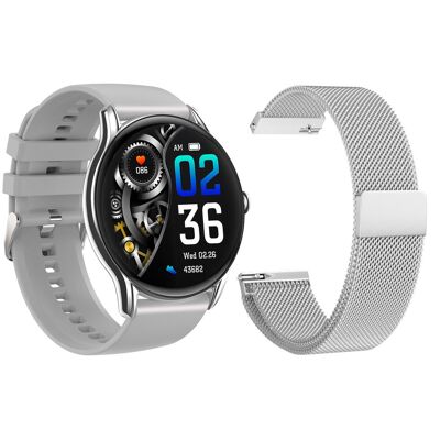 Nowy Smartwatch GlacierX Sphere Silver + Bransoleta mesh GX-SS36 BM Nowy Smartwatch GlacierX Sphere Silver + Bransoleta mesh GX-SS36 BM