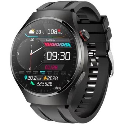 Rubicon SMARTWATCH RNCF32 CZARNY-CZARNA BRANSOLETA+CZARNY SILIKON Rubicon SMARTWATCH RNCF32 CZARNY-CZARNA BRANSOLETA+CZARNY SILIKON