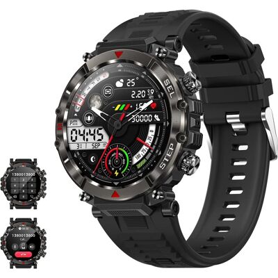 SMARTWATCH 1,39' HD iOS Android Bluetooth TĘTNO KROKOMIERZ CZARNY MĘSKI SMARTWATCH 1,39' HD iOS Android Bluetooth TĘTNO KROKOMIERZ CZARNY MĘSKI