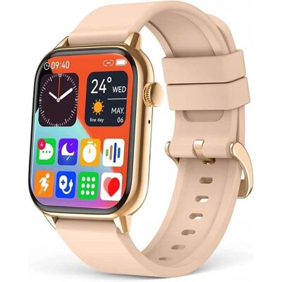 Inny producent Smartwatch 1,68-calowe Wodoodporność IP67 Z pomiarem ciśnienia krwi i tlenu Inny producent Smartwatch 1,68-calowe Wodoodporność IP67 Z pomiarem ciśnienia krwi i tlenu