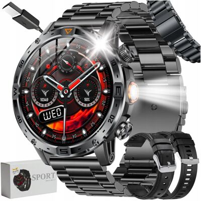 Angelo Watches Smartwatch AK91 Zegarek Męski Rozmowy PL Bateria 1000mAh Kompas IP68 Zestaw 3 Paski Angelo Watches Smartwatch AK91 Zegarek Męski Rozmowy PL Bateria 1000mAh Kompas IP68 Zestaw 3 Paski