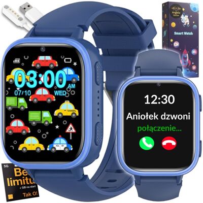 Angelo Watches Smartwatch Angelo AW26 Zegarek dla dzieci z funkcją rozmów Telefon SIM Gry Aparat – Prezent dla chłopca i dziewczynki Angelo Watches Smartwatch Angelo AW26 Zegarek dla dzieci z funkcją rozmów Telefon SIM Gry Aparat – Prezent dla chłopca i dziewczynki