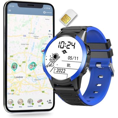 Smartwatch CALMEAN Hoop 4G niebieski + Karta SIM Smartwatch CALMEAN Hoop 4G niebieski + Karta SIM