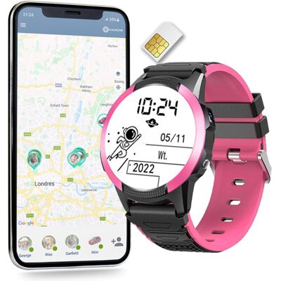 Smartwatch CALMEAN Hoop 4G różowy + Karta SIM Smartwatch CALMEAN Hoop 4G różowy + Karta SIM