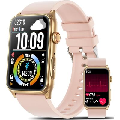 Smartwatch Damen Herren mit Telefonfunktion, Pulsmesser, Schlafmonitor Smartwatch Damen Herren mit Telefonfunktion, Pulsmesser, Schlafmonitor